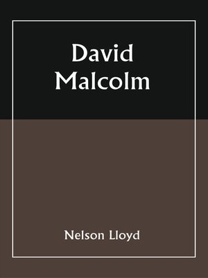 cover image of David Malcolm